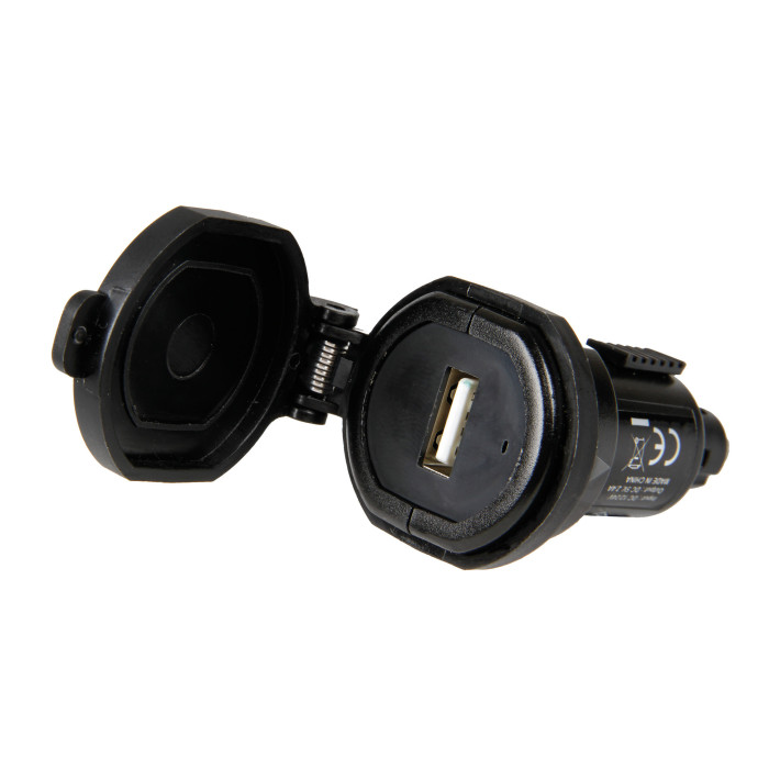 Din-tech 1 Presa Din Usb 2400ma Ric.veloce 12/32v Lampa 38880