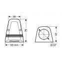 Alloggiamento Singolo Per Prese Serie Ext Lampa 39008