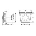 Presa Di Corrente Px1 Con Pannello Di Supporto Lampa 39035