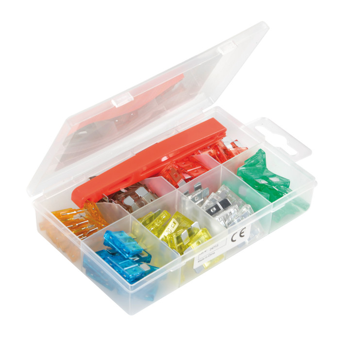 Confezione 80 Pz. Fusibili Lamellari Assortiti Lampa 70042