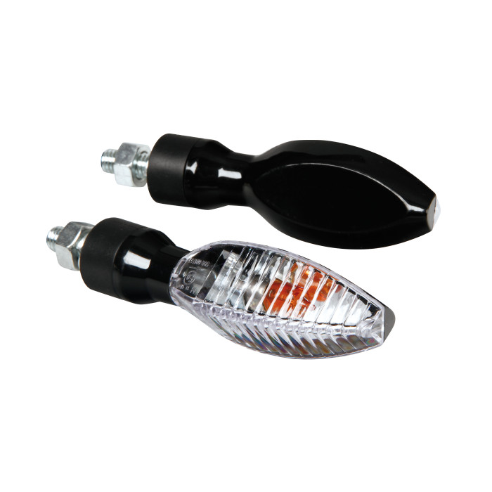 Coppia Frecce Nere Mod. Kinesis Lampada Vetro Bianco Lampa 90079