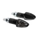 Coppia Frecce Nere Mod. Atom Led Vetro Bianco Lampa 90101