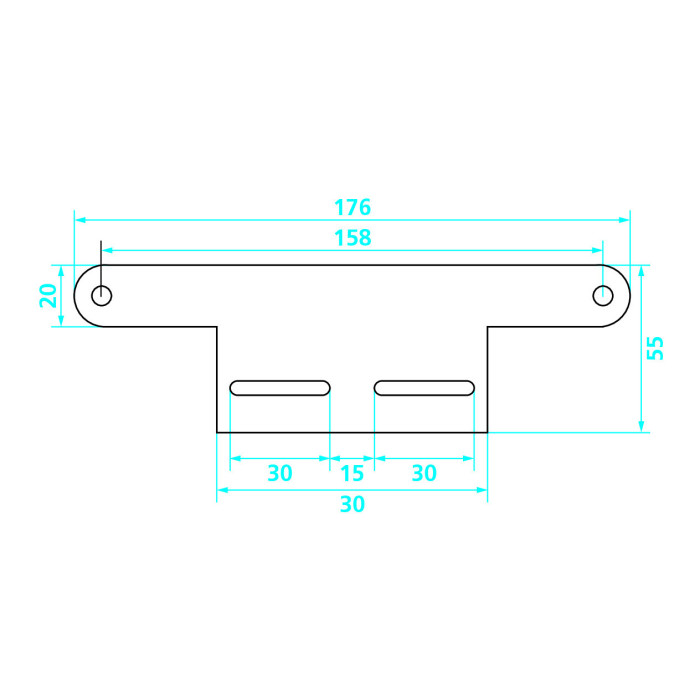Supporto Catarifrangente Targa Moto Lampa 90145