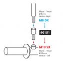 Adattatore Specchio M8 Dx-- M10 Sx Lampa 90151