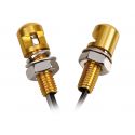 Coppia Viti M8 Oro Con Luce Bianca A Led Lampa 90172