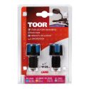 Coppia Bilanceri Manubrio Toor Blu 17/23 Mm Fissaggio Lampa 90242