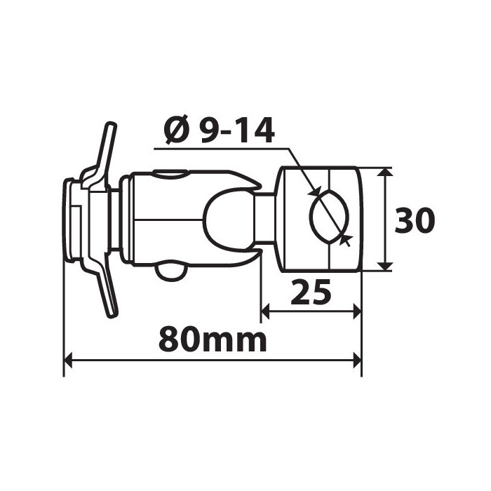 Fissaggio A Specchietto Per Opti-case Lampa 90438