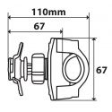 Fissaggio A Manubrio Fisso Per Opti-case Lampa 90452