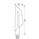 Coppia Frecce A Led Cyclon Nere Lampa 90473