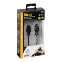 Coppia Frecce Micro Nere Led Vetro Bianco Lampa 90475