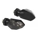Coppia Frecce Micro Nere Led Vetro Bianco Lampa 90475