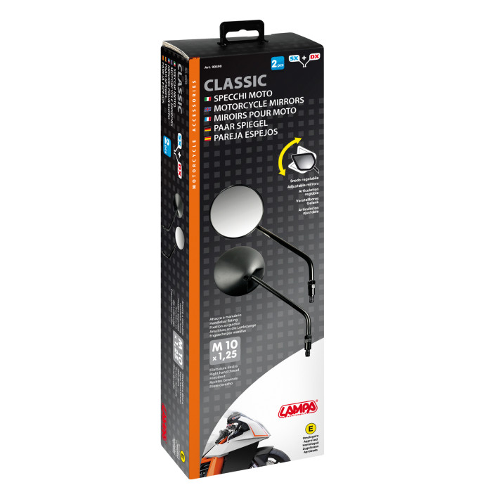 Coppia Specchi Moto Classic Lampa 90490