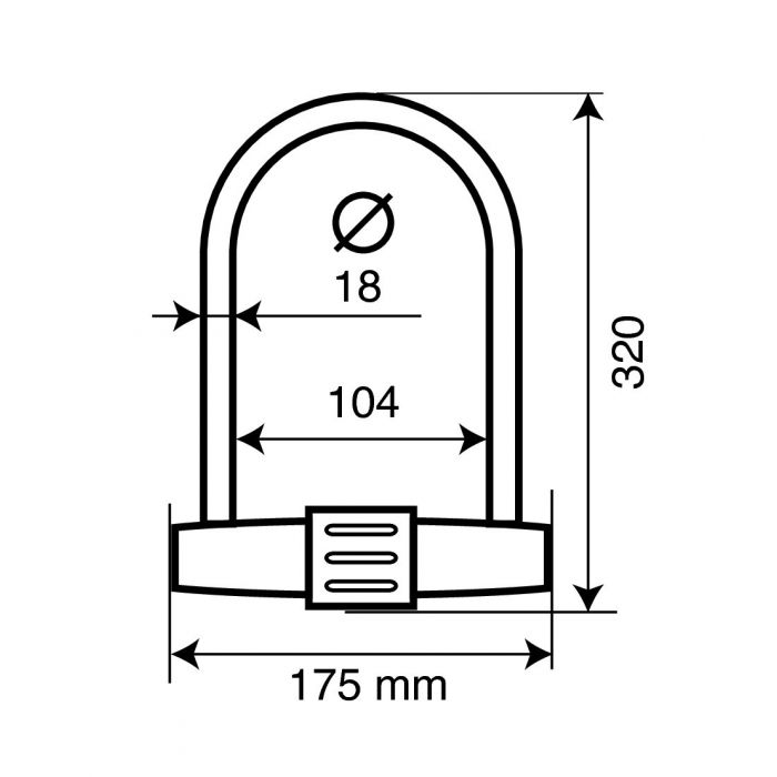 Lampa 90609 Strength Lucchetto ad Arco