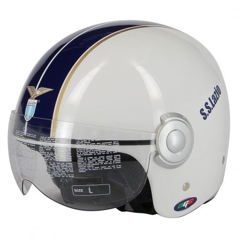 Casque officiel SS Lazio avec visière par Agv blanc