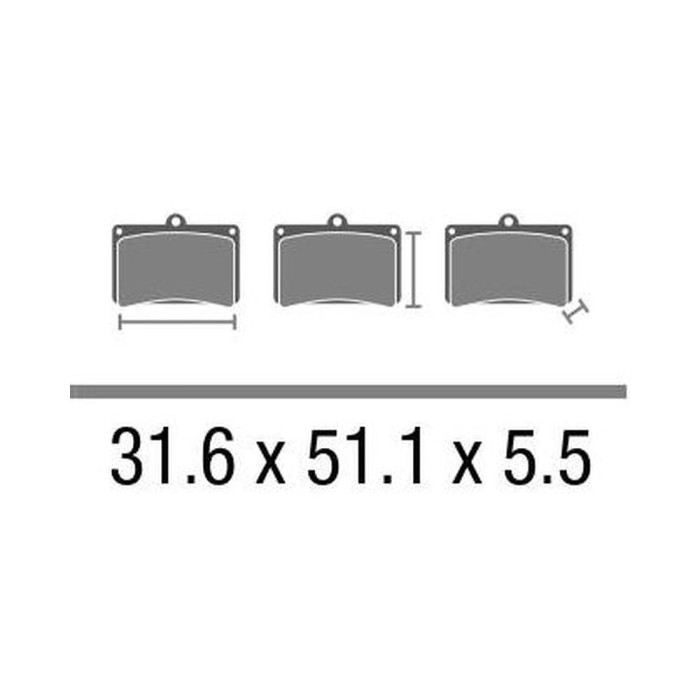 Set Pasticche Brembo 07013 Scooter Cc Nd