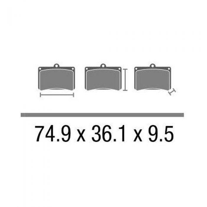 Set Pasticche Brembo 07028 Scooter Cc Nd