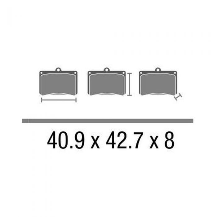 Set Pasticche Brembo 07032 Scooter Cc Nd