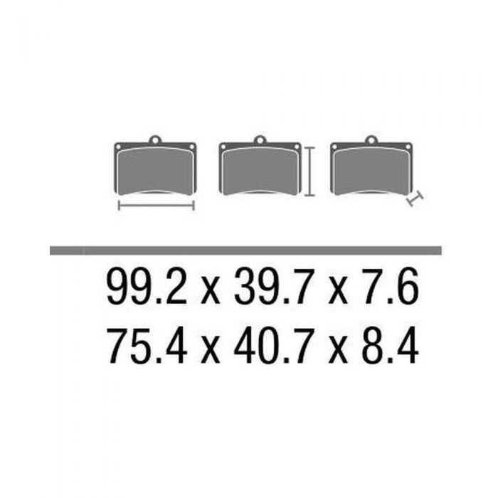 Set Pasticche Brembo 07036 Scooter Cc Nd