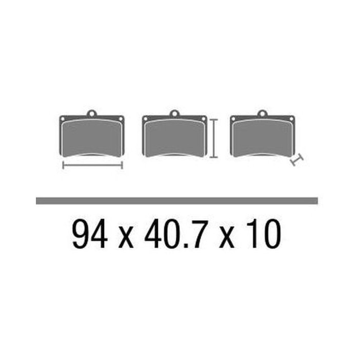 Set Pasticche Brembo 07042 Scooter Cc