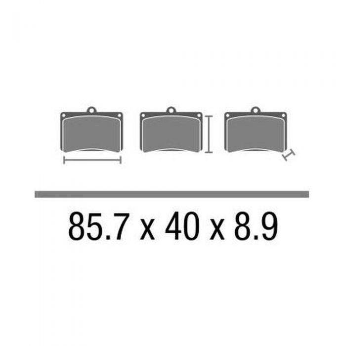 Set Pasticche Brembo 07053 Scooter Cc Nd