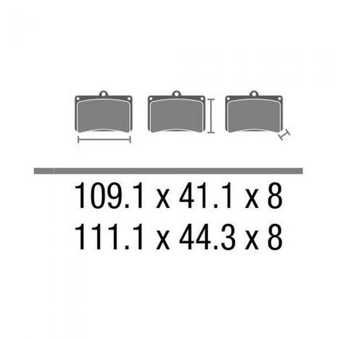 Set Pastiglie Brembo Genuine Scooter 07090