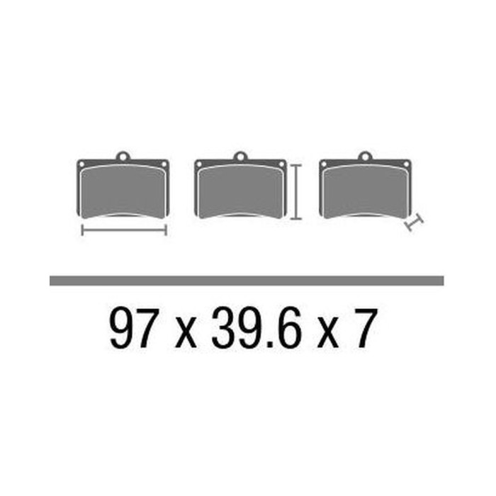 Set Pastiglie Brembo Sint. Scooter 07104xs