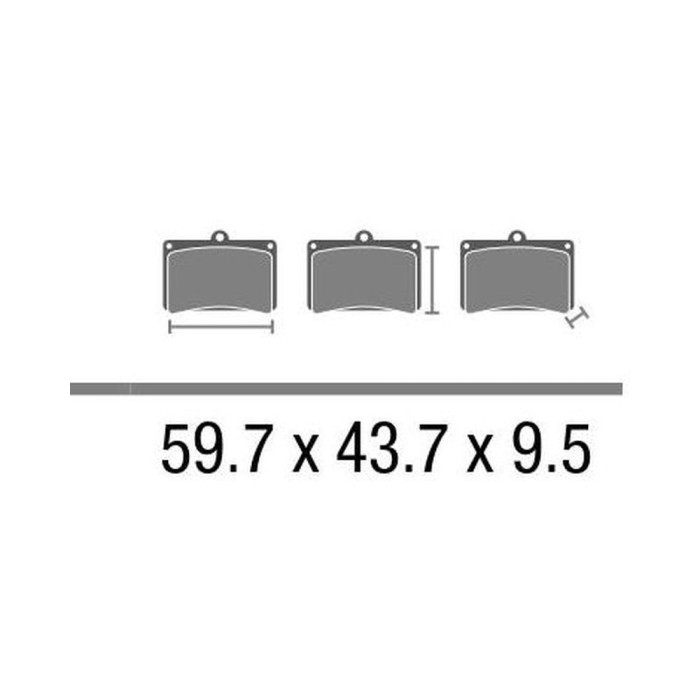 Set Pastiglie Brembo Organica Scooter 07106cc