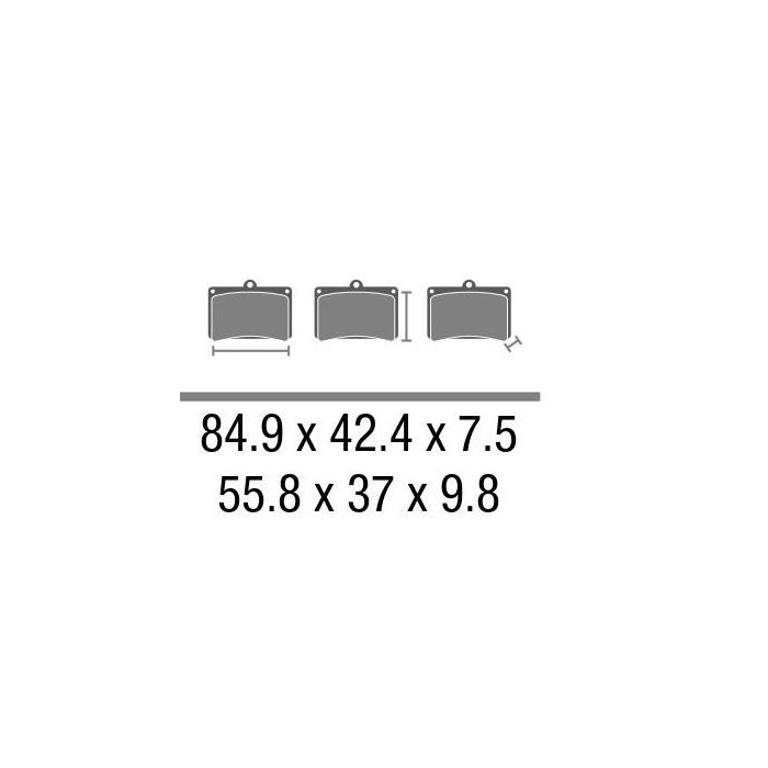 Set Pasticche Brembo 07bb0708 Cc Carbon Ceramica Nd