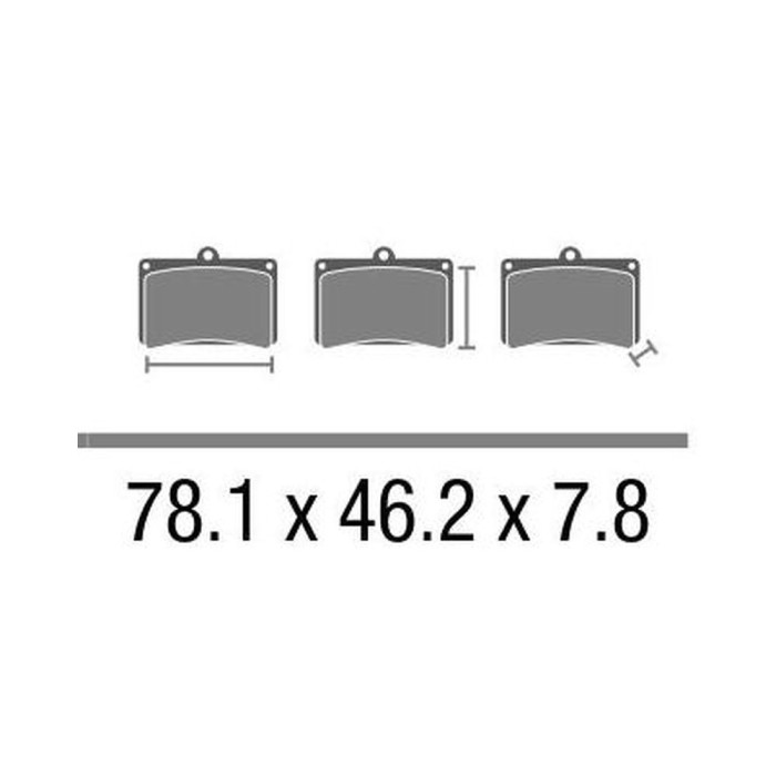 Set Pasticche Brembo 07gr06rc Carbon Ceramico Racing Nd