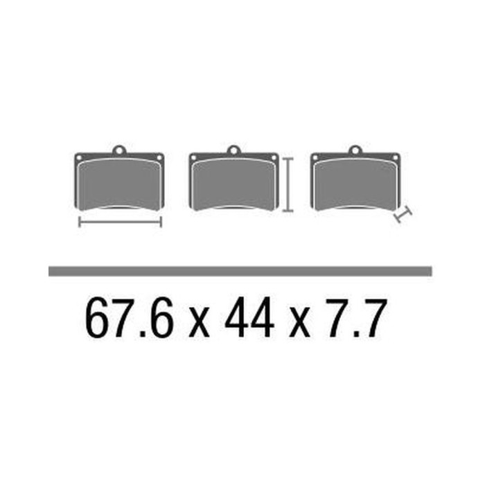 Set Pasticche Brembo 07gr54sd Sint. Off-road Nd