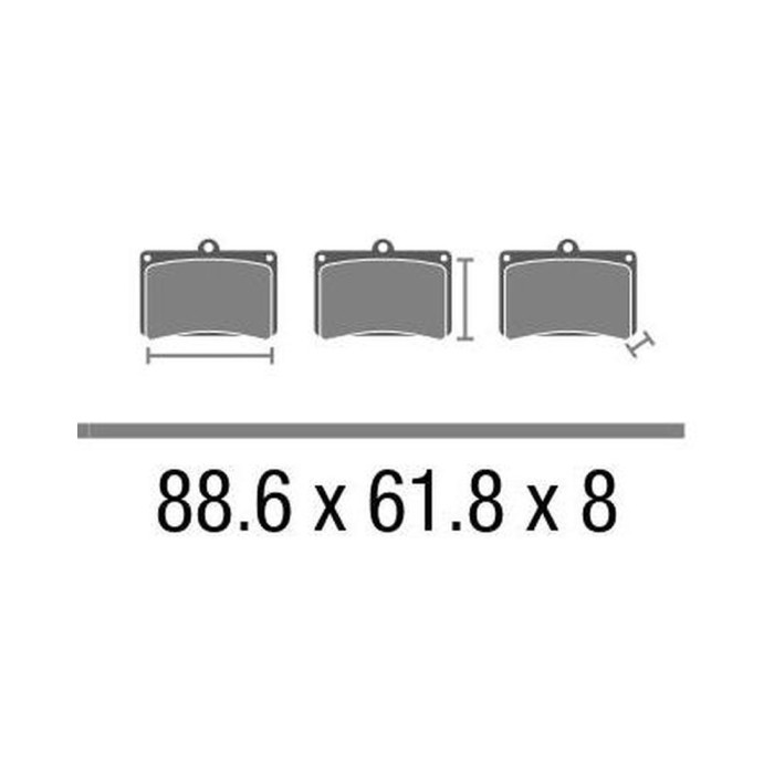 Set Pasticche Brembo 07hd15sa Sint. Road Ant.