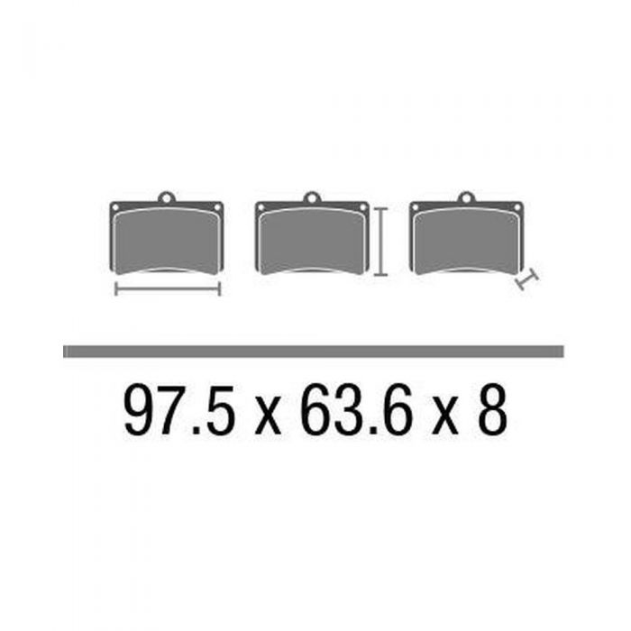 Set Pasticche Brembo 07hd18sp Sint. Road Post.