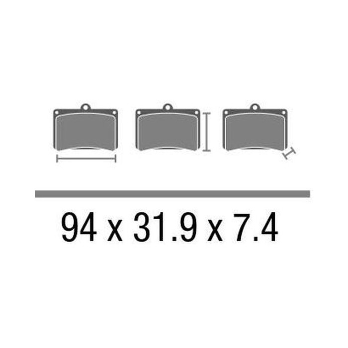 Set Pasticche Brembo 07ho25sd Sint. Off-road Nd