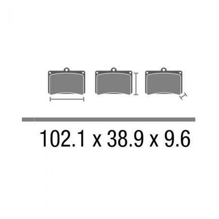 Set Pasticche Brembo 07ho31sp Sint. Road Post. Nd