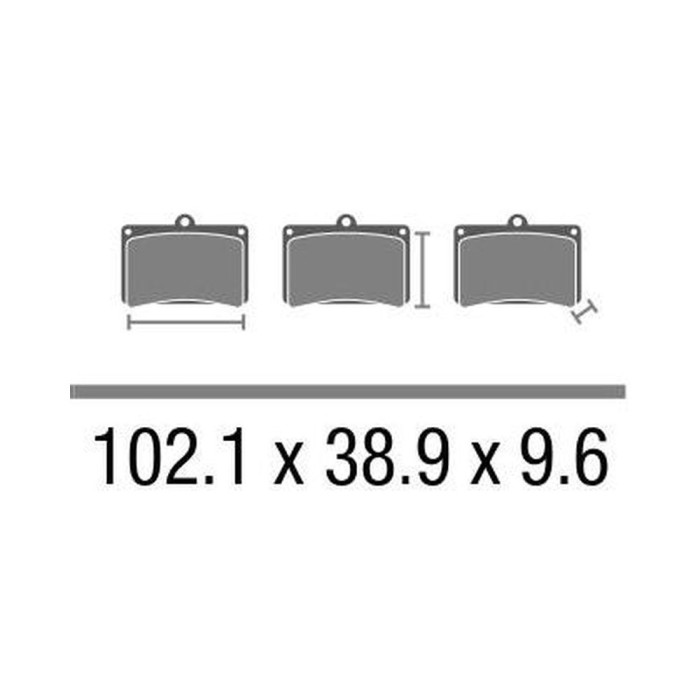Set Pasticche Brembo 07ho41sa Sint. Road Ant. Nd