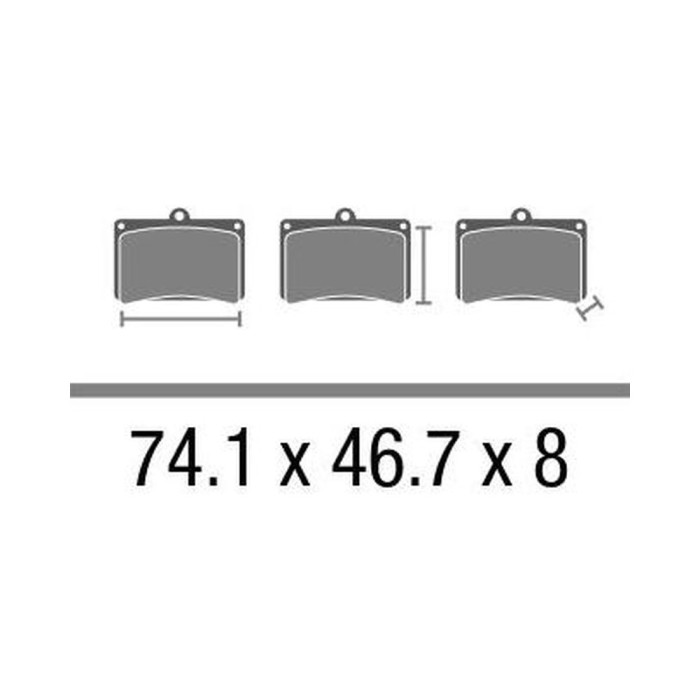 Set Pastiglie Brembo Sint. Stradale 07ho50la