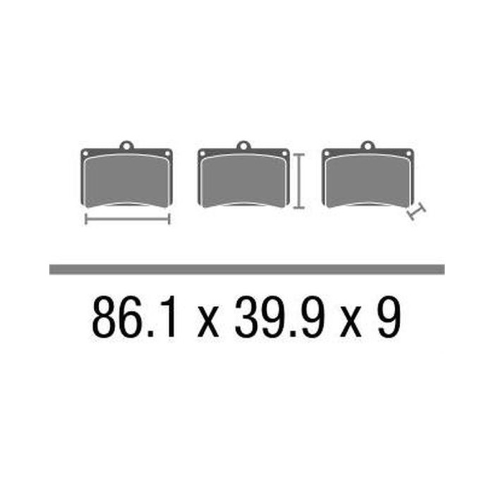 Set Pastiglie Brembo Organica 07ho53cc