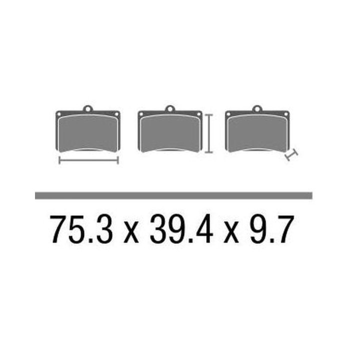 Set Pasticche Brembo 07ho55sd Sint. Off-road Nd