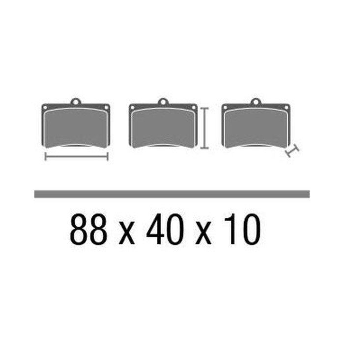 Set Pastiglie Brembo Organica 07ho61cc