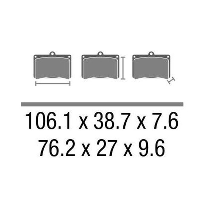 Set Pasticche Brembo 07ka11sa Sint. Road Ant. Nd