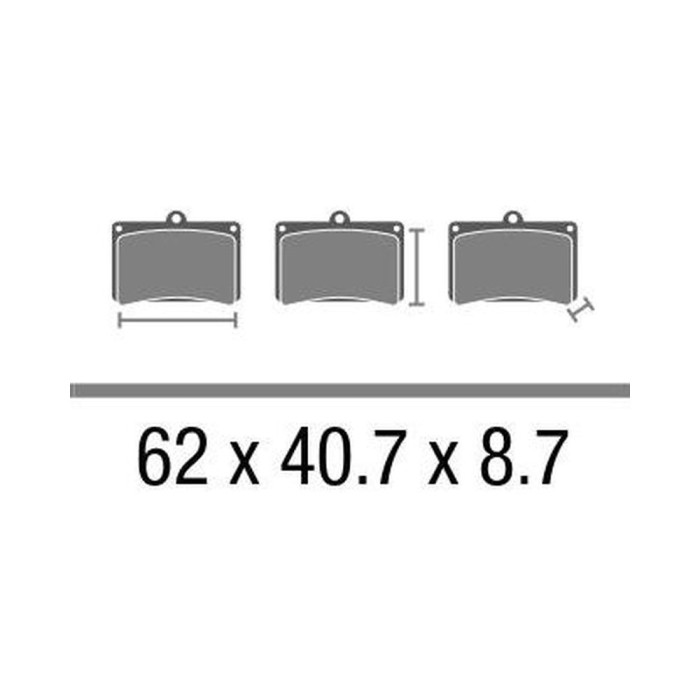 Set Pasticche Brembo 07ka12tt Carbon Ceramico Off-road Nd