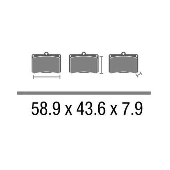 Set Pasticche Brembo 07ka14sa Sint. Road Ant. Nd