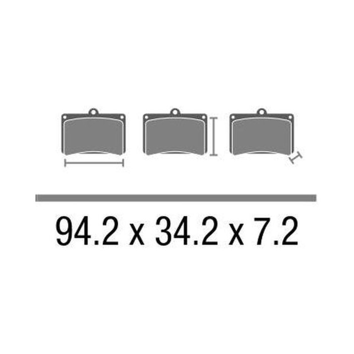 Set Pasticche Brembo 07ka17tt Carbon Ceramico Off-road Nd