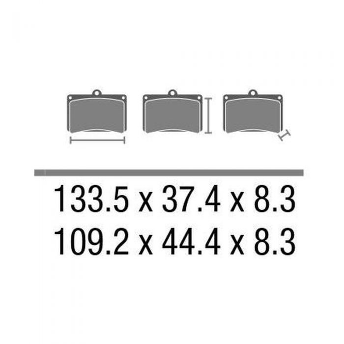 Set Pasticche Brembo 07ka18sp Sint. Road Post. Nd