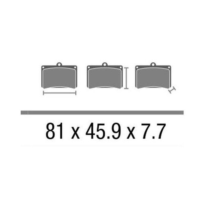 Set Pasticche Brembo 07ka26sa Sint. Road Ant. Nd