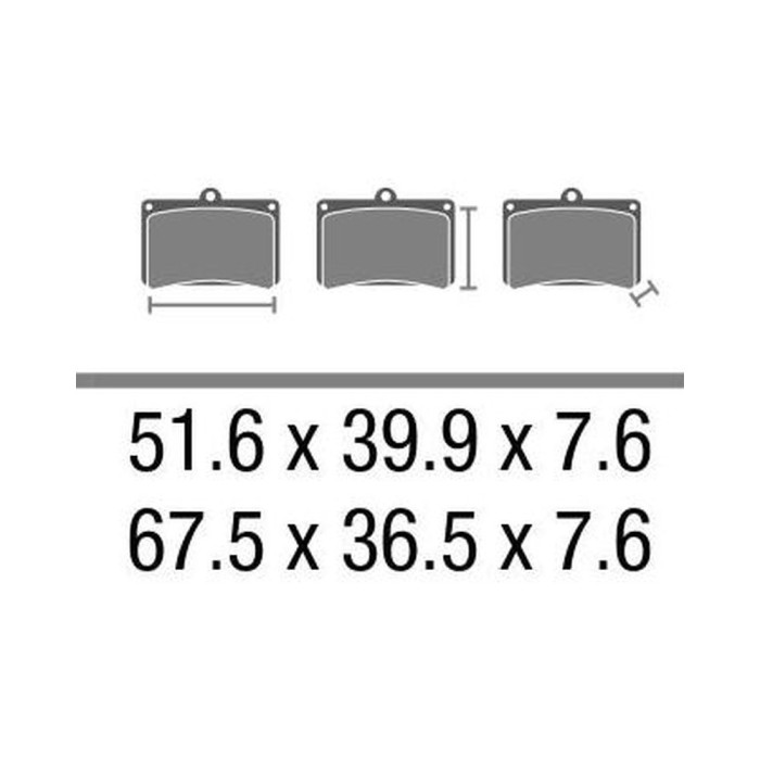 Set Pasticche Brembo 07ka27sd Sint. Off-road Nd