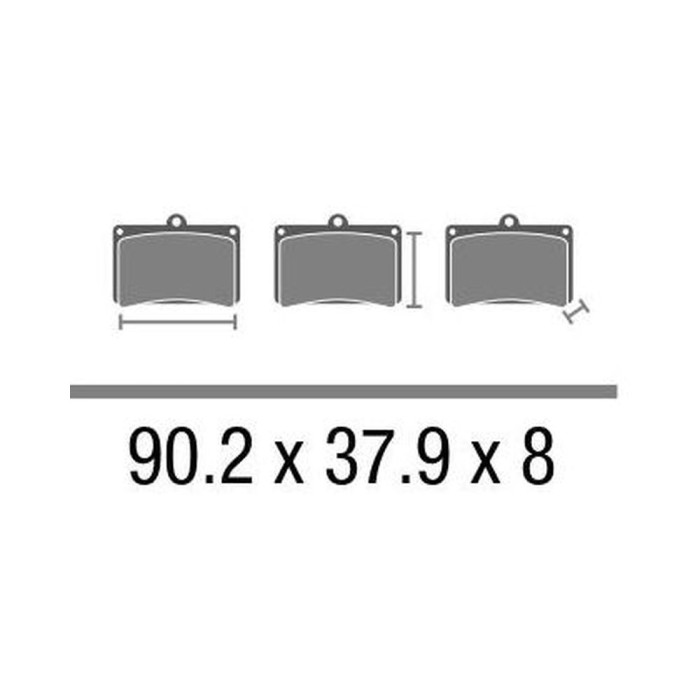 Set Pasticche Brembo 07po06sx Sint. Off-road Motard Nd