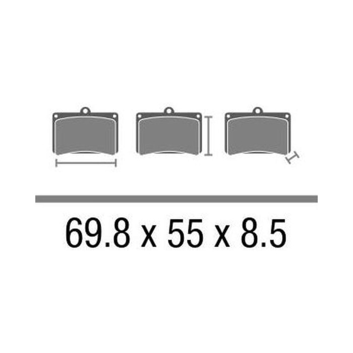 Set Pasticche Brembo 07su14sa Sint. Road Ant.