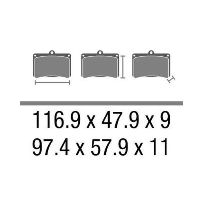 Set Pasticche Brembo 07su15sa Sint. Road Ant. Nd
