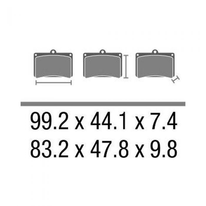 Set Pasticche Brembo 07su17sp Sint. Road Post. Nd